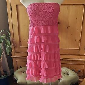 Isle By Melis Kozan Pink  Strapless Dress Size M